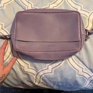 Portland Leather Lavender Crossbody Bag